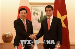 Phó Thủ tướng Phạm Bình Minh hội đàm với Bộ trưởng Ngoại giao Nhật Bản 